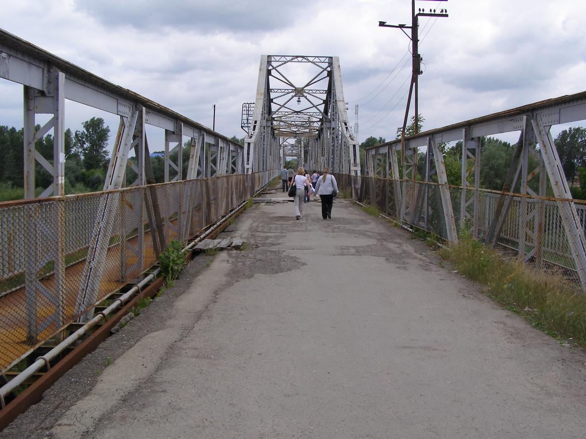Bridge over Dniester in Halych, western Ukraine 