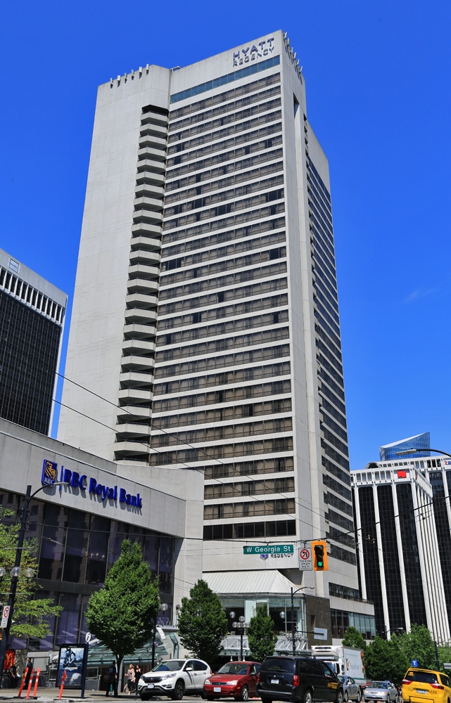 Hyatt Regency hotel tower in Vancouver 