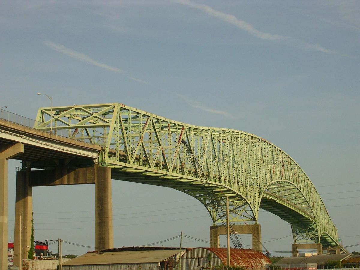 The Isaiah David Hart Bridge is a truss bridge that spans the St. Johns River in Jacksonville, Florida 