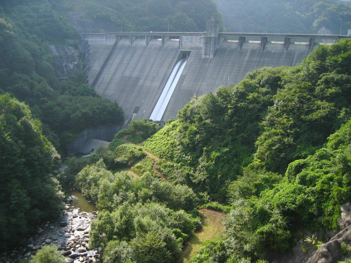 Katagiri Dam in Matsukawa town, Nagano 