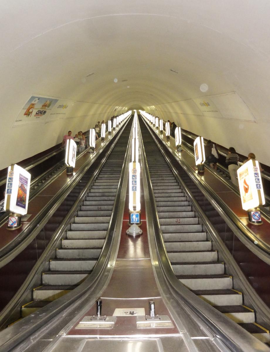 Arsenalna Metro station of Kyiv Metro 