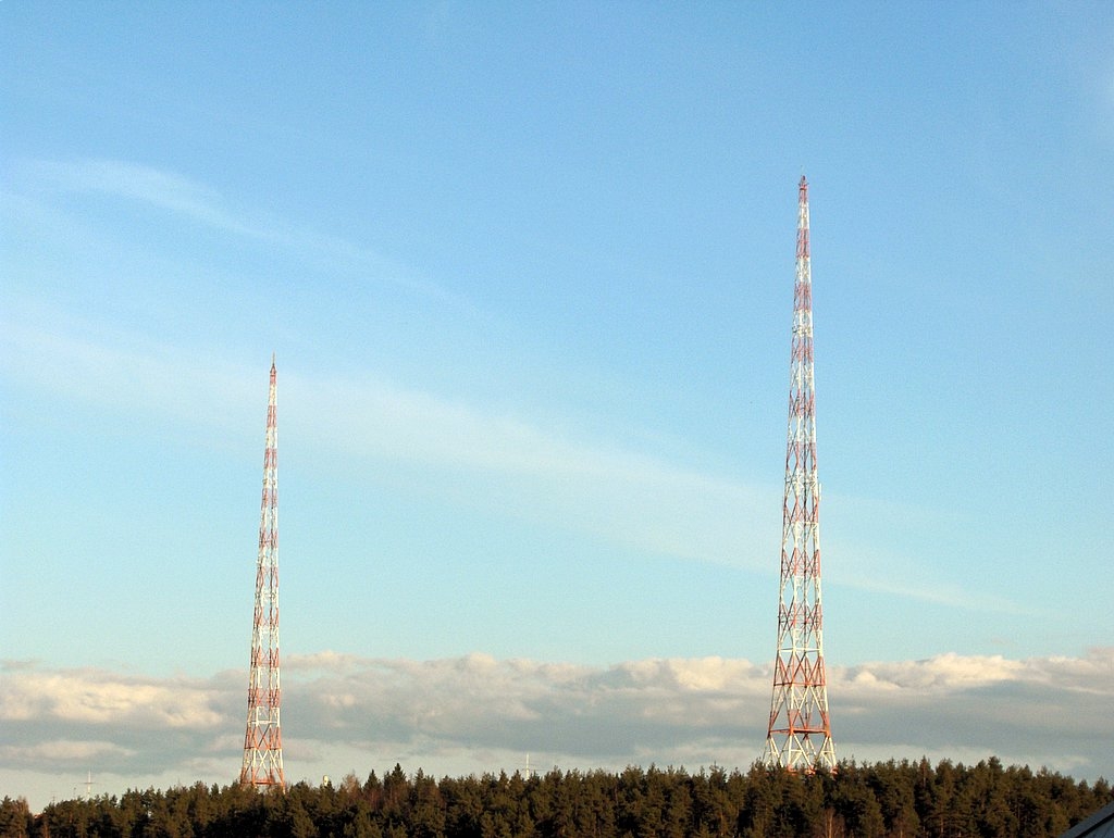 Lahti radio masts (1927) The masts were build by Hein, Lehmann and Co. (Berlin) between 24th September and 26th November, 1927, for the long wave transmissions