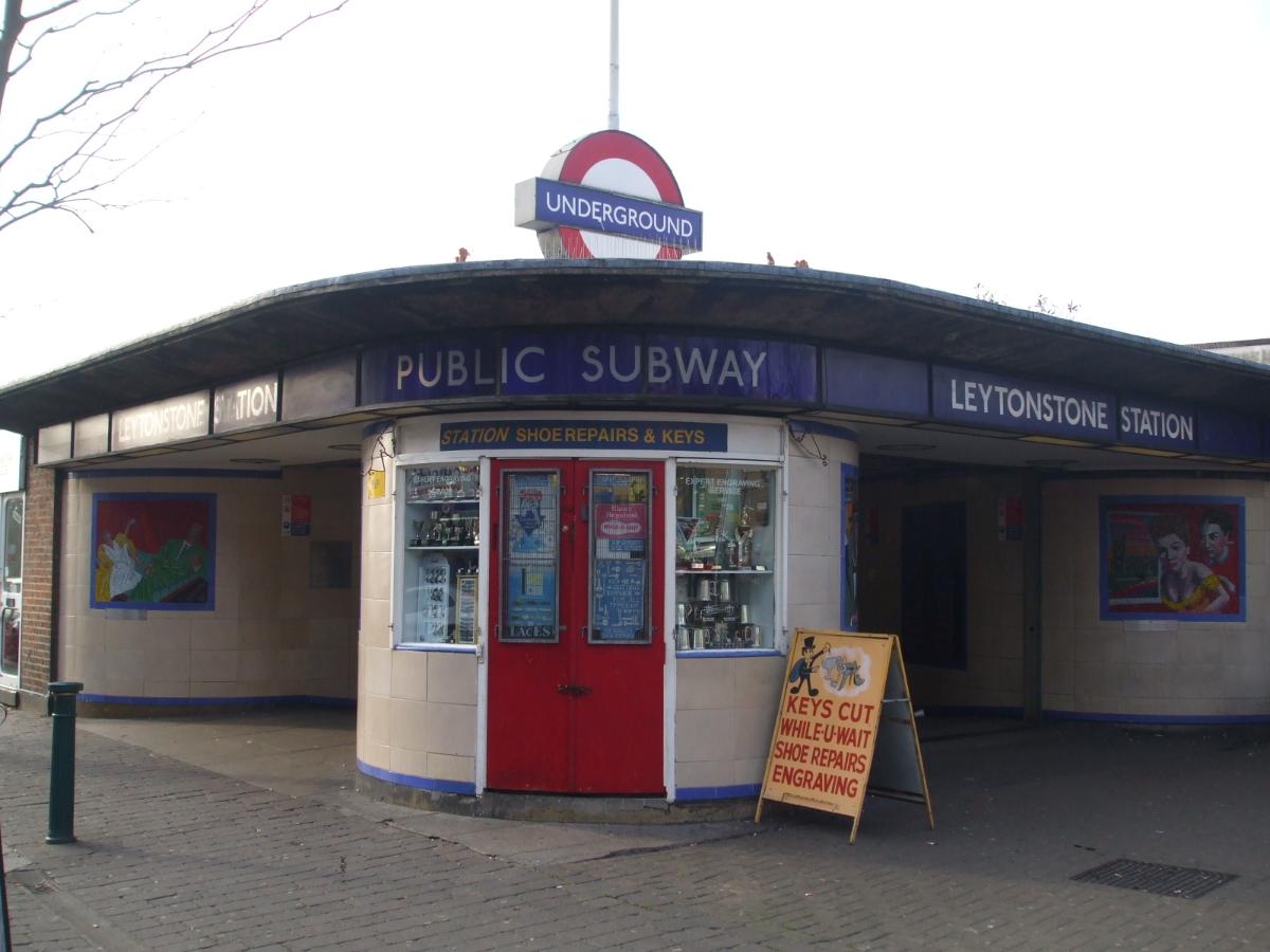 Leytonstone tube station eastern entrance, on Church Lane 