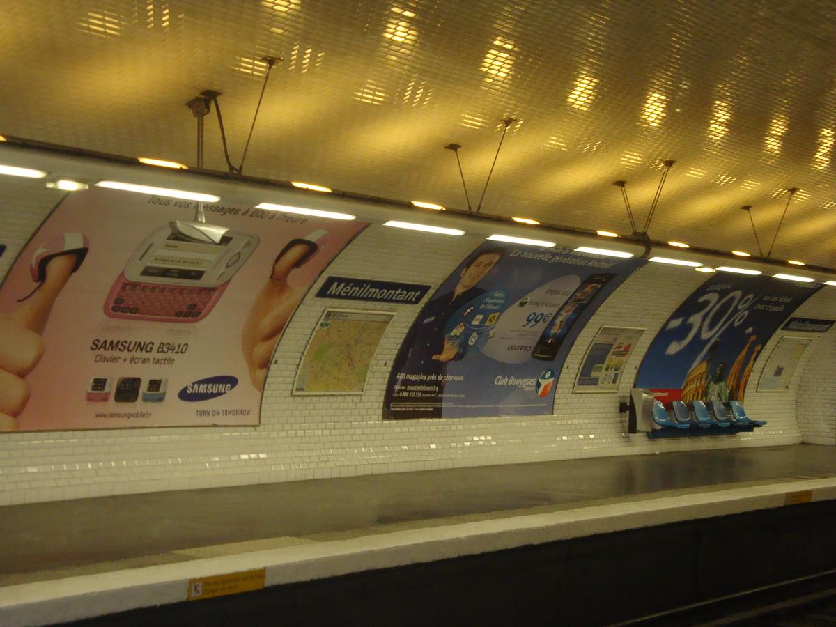 Ménilmontant Metro Station 