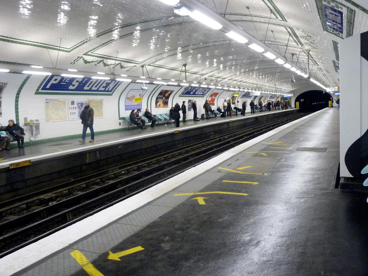 Station de métro Porte de Saint-Ouen 