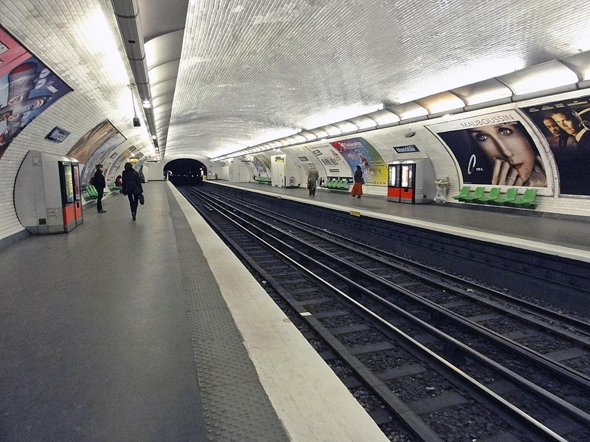 Station Monceau de la ligne 2 du métro de Paris, France 