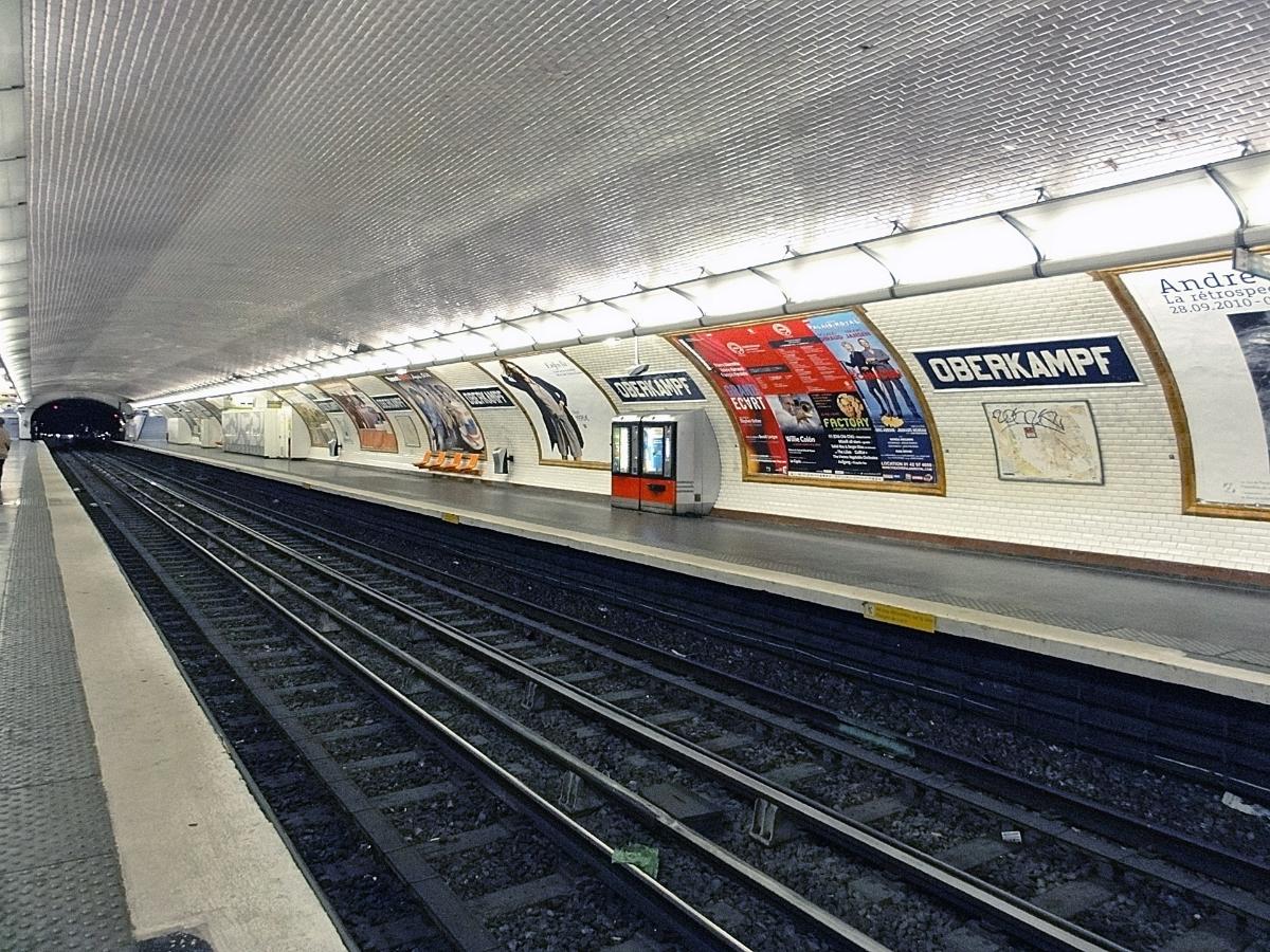 Station Oberkampf de la ligne 9 du métro de Paris, France 