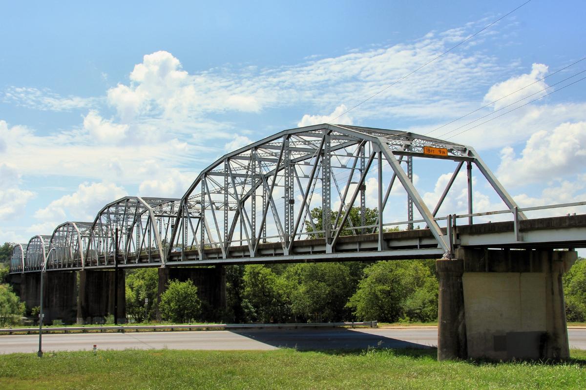 The Montopolis Bridge in Austin, Texas 