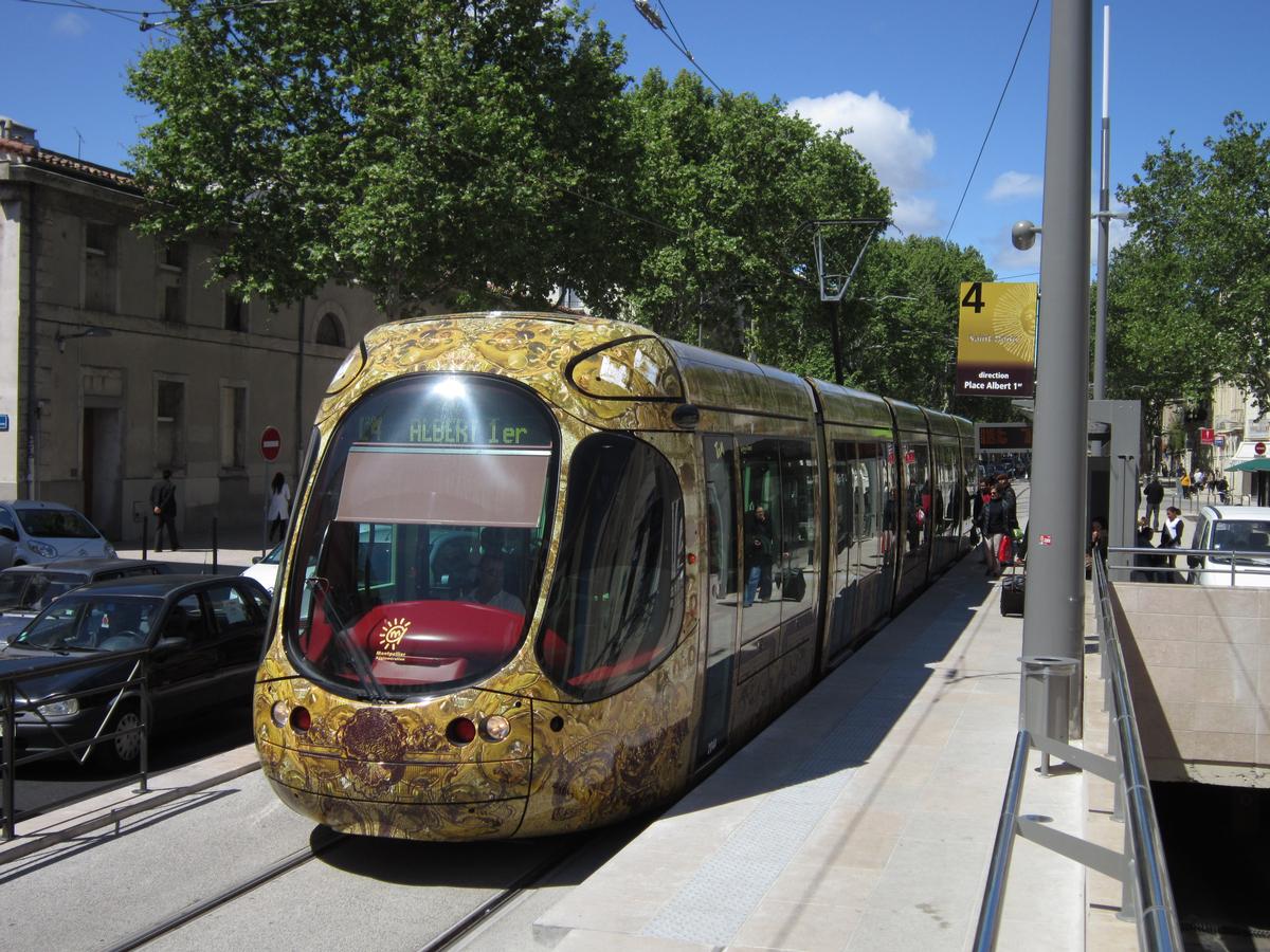 Linie 4 der Straßenbahn Montpellier 
