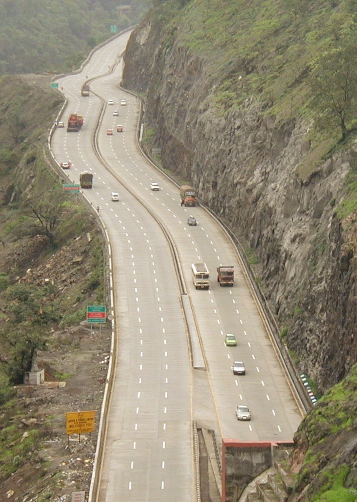 The Mubai Pune Expressway in India 
