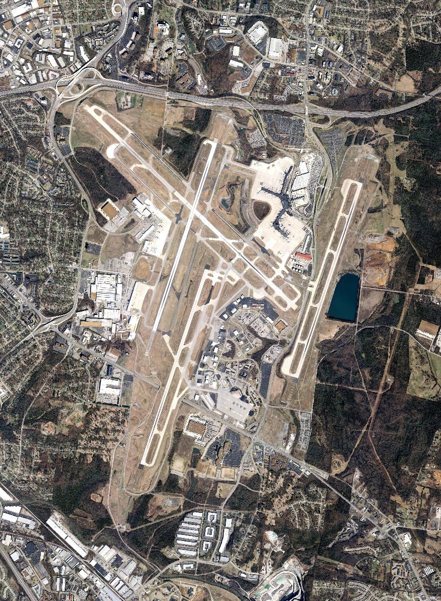 Aerial view of Nashville International Airport 