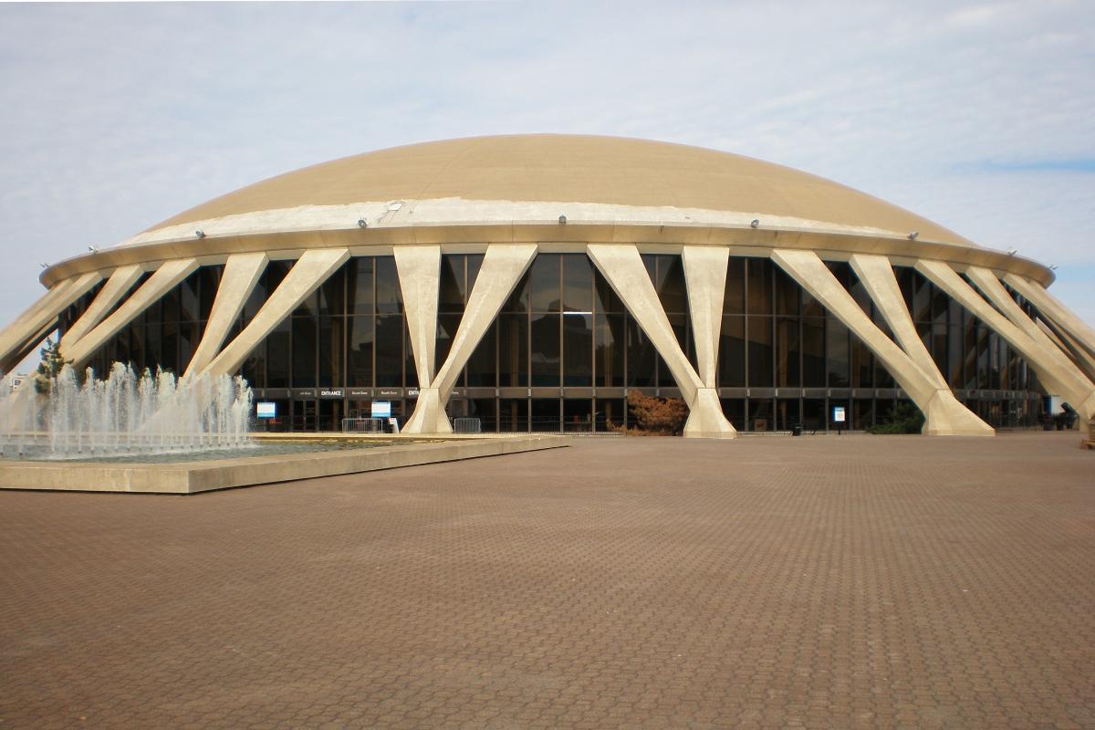 Pier Luigi Nervi’s Norfolk Scope Arena in Norfolk, Virginia Built between 1968 and 1971, the design of the arena recalls closely Nervi’s Palazzetto dello Sport in Rome, built for the 17th Olympics which took place in 1960.