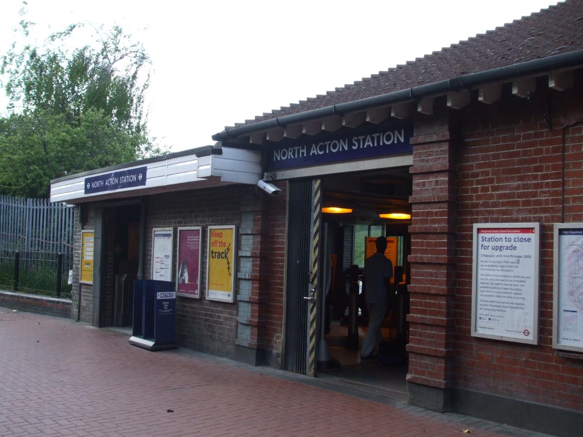 North Acton tube station entrance 