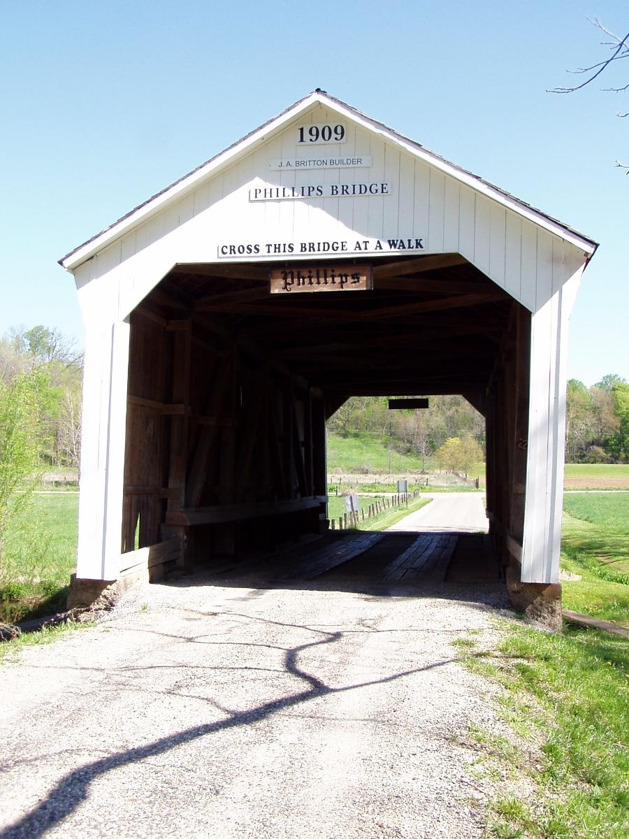 Portal of the Phillips Covered Bridge, Parke County, Indiana 