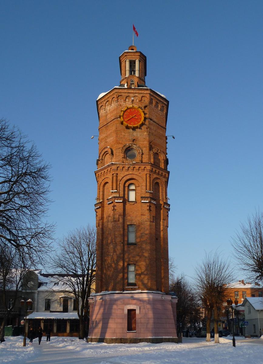 The former water tower in the center of Vinnitsa, Ukraine 