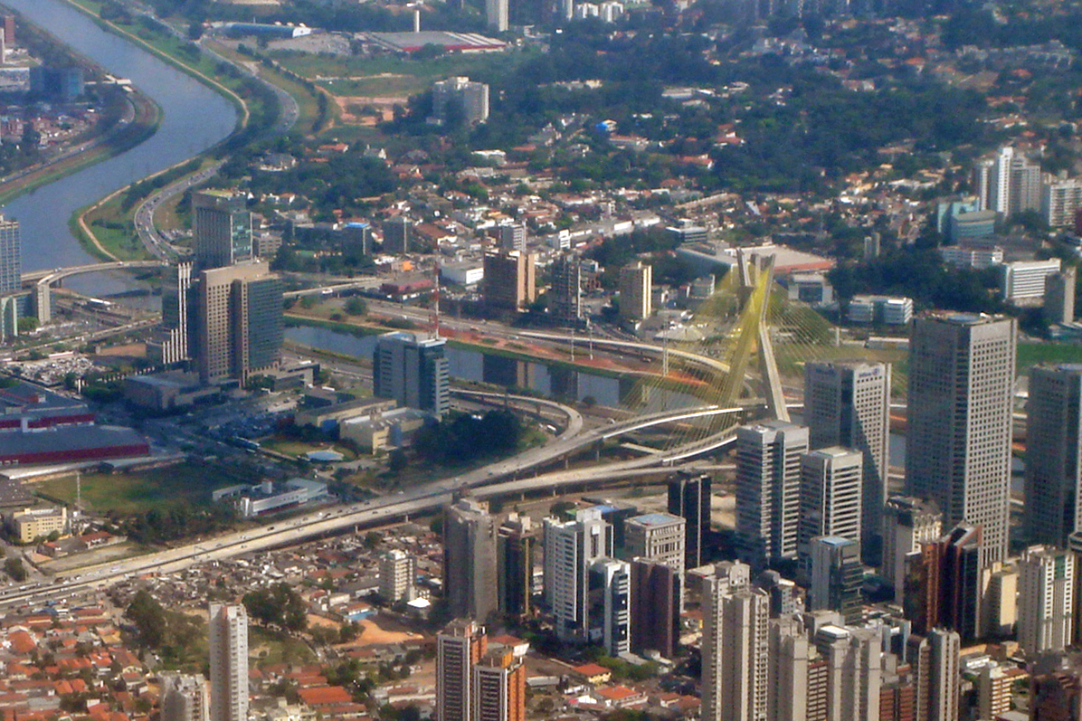 Bridge Octavio Frias de Oliveira, Sao Paulo city 