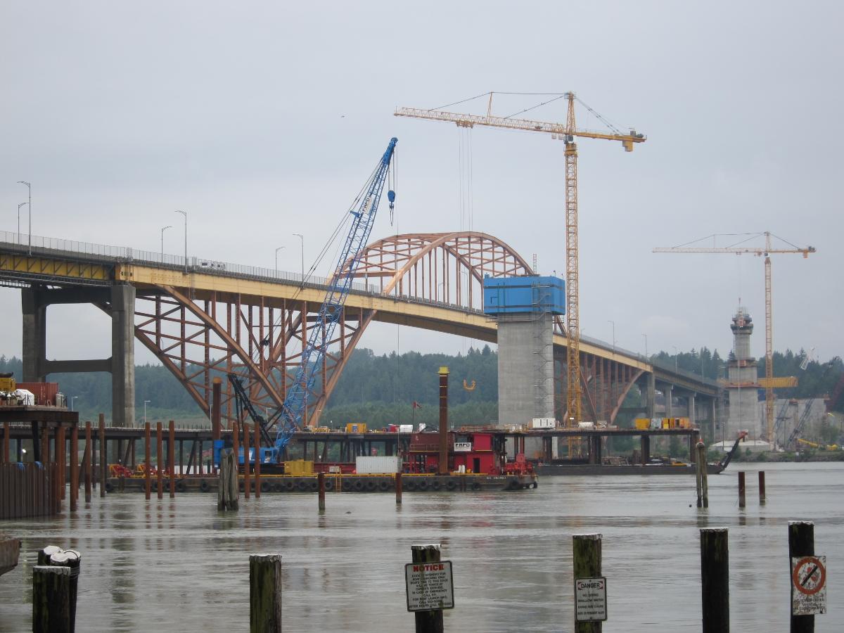 Work is going full steam ahead with the replacement for the Port Mann Bridge 