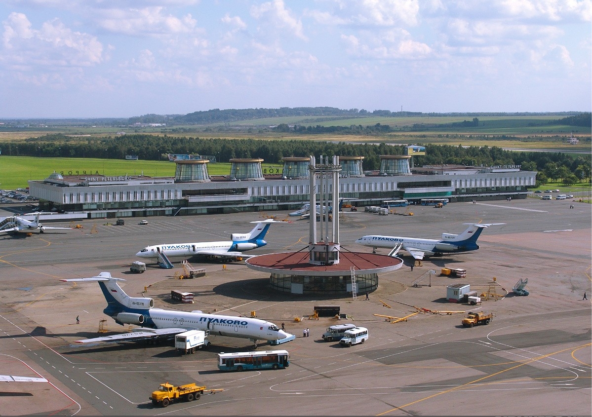 Pulkovo Airport in St Petersburg, Russia 