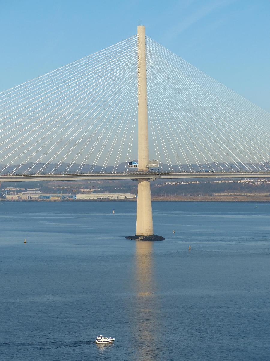 Queensferry Crossing from the Forth Road Bridge 