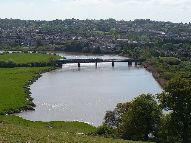 Railway bridge over the River Usk near Caerleon 