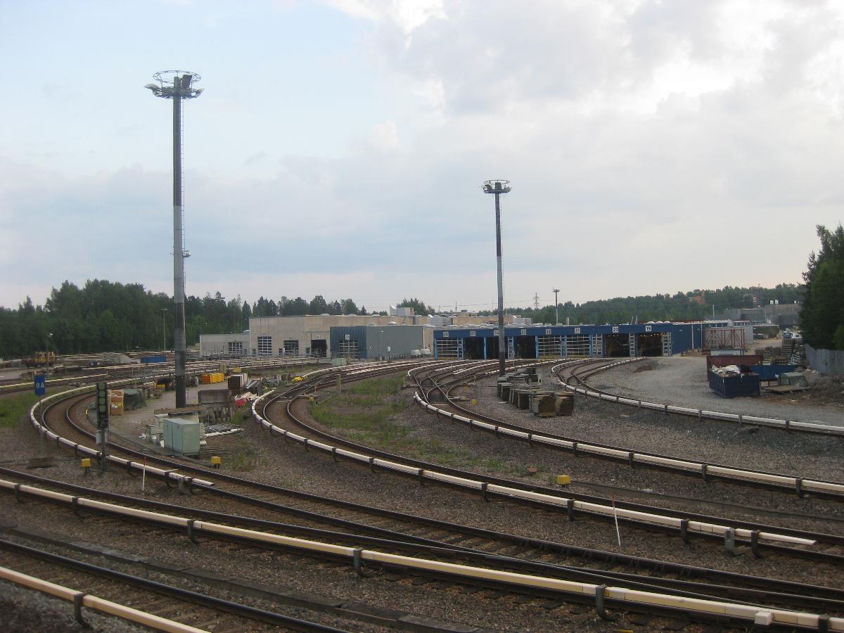 Helsinki Metro depot in Roihupellon teollisuusalue, Helsinki 