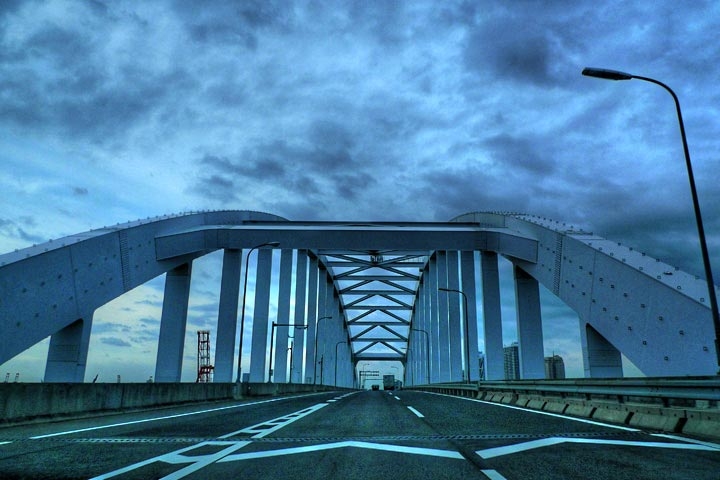 Rokko Island Bridge, Hanshin Expressway, Kobe 