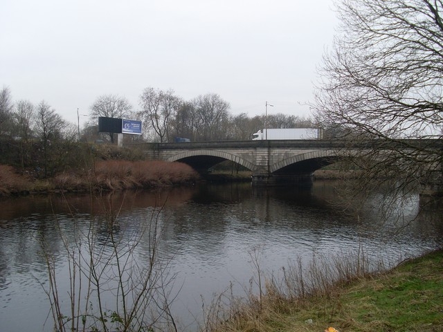Rutherglen Bridge Crosses the Clyde between Bridgeton and Shawfield 