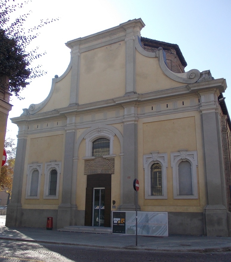La facciata dell'ex chiesa di Sant'Elisabetta a Parma Già delle terziarie francescane, ora sede della Casa del Suono
