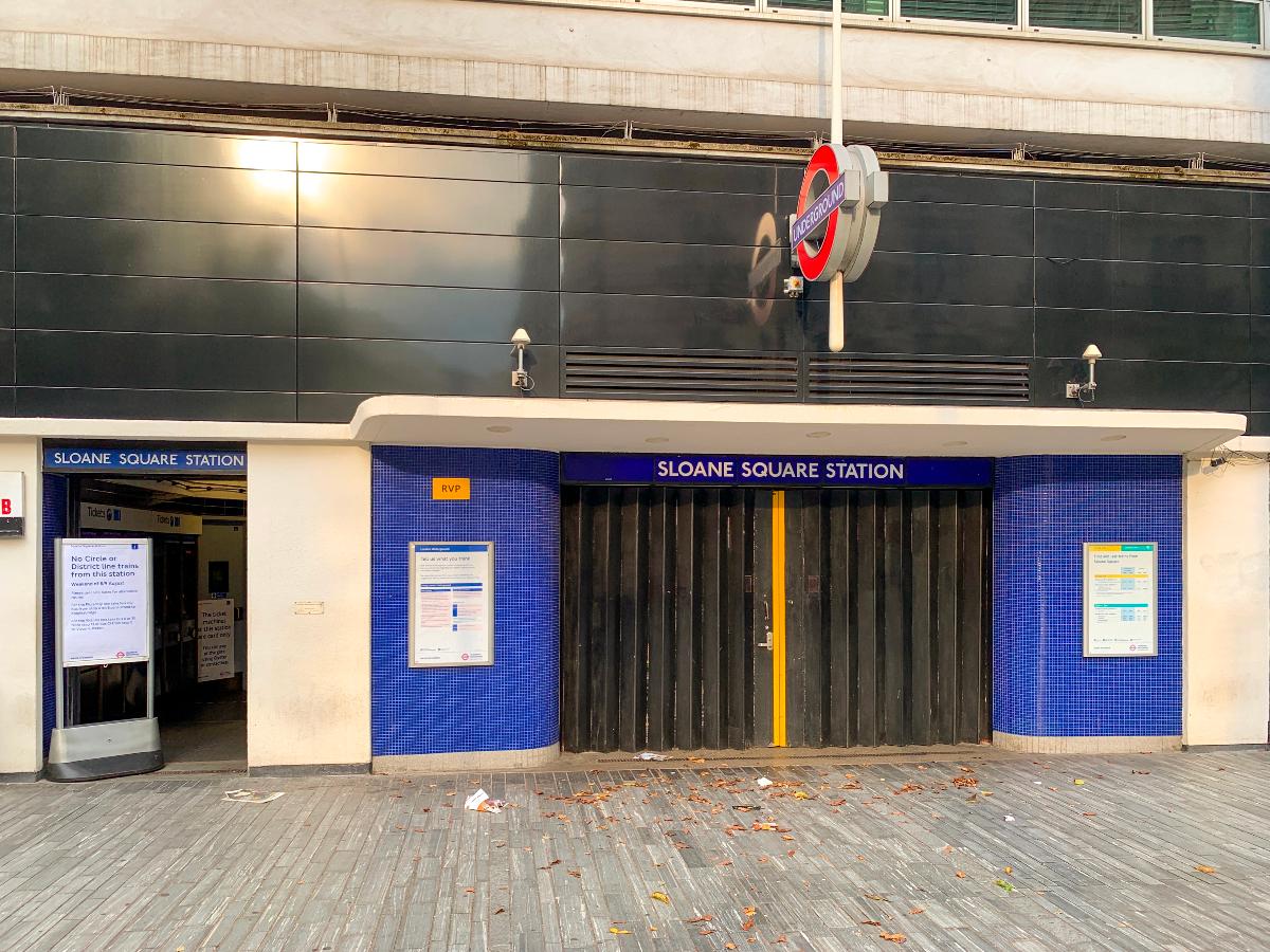 Eingang zur Tube-Station Sloane Square 
