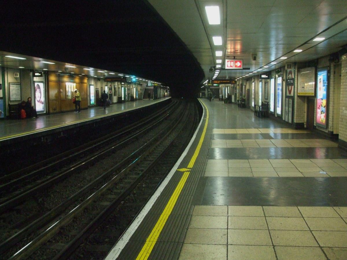 St James's Park tube station looking clockwise/westwards 