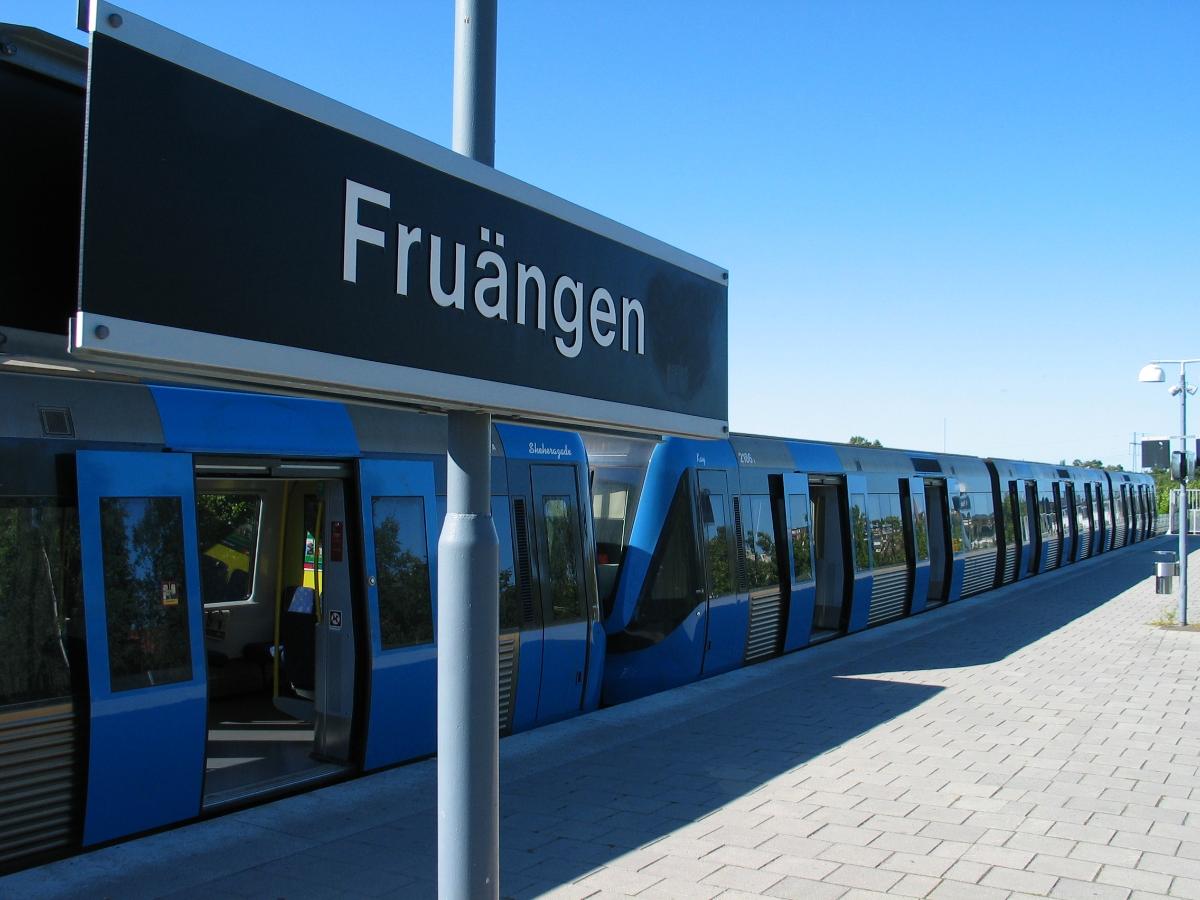 Fruängen, a metro station in Stockholm 