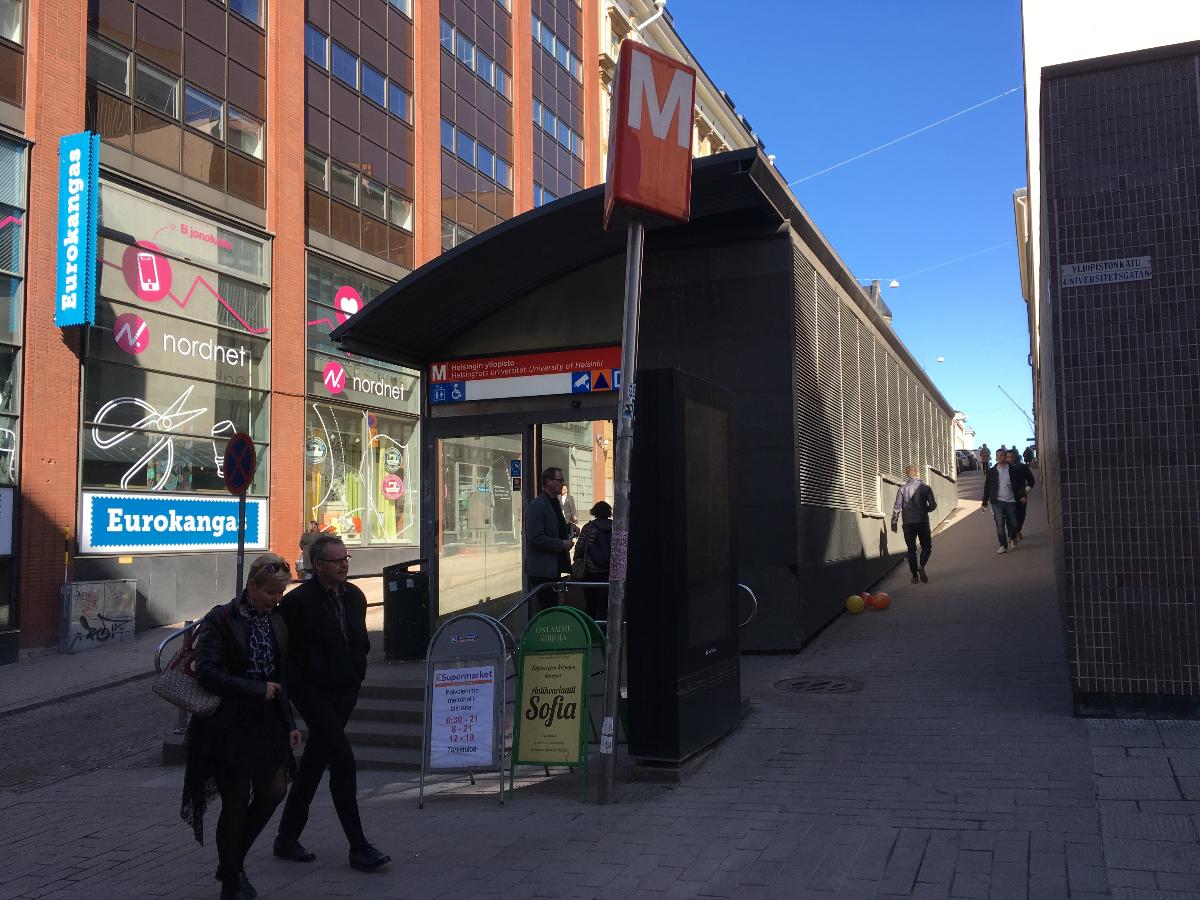 Station de métro Helsingin yliopisto 