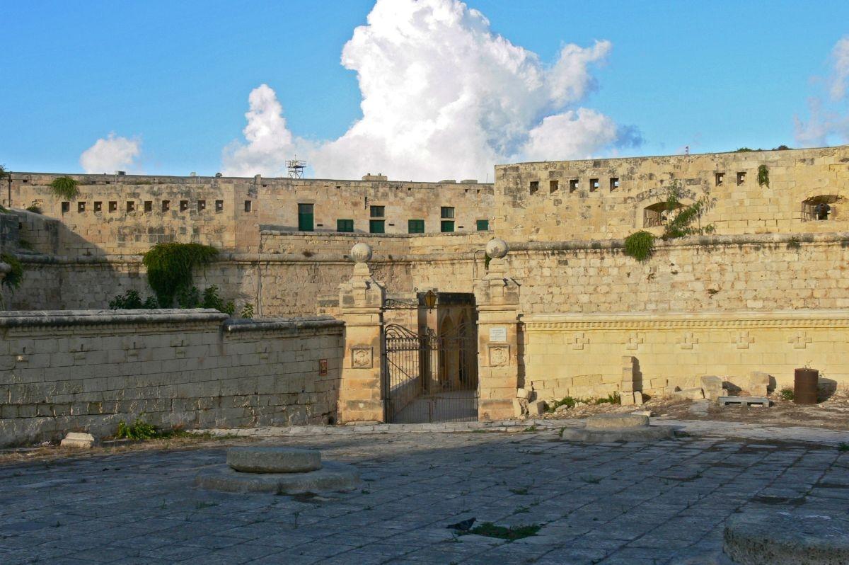 The entrance of Fort St. Elmo, Valletta, Malta, now housing the Police Academy 
