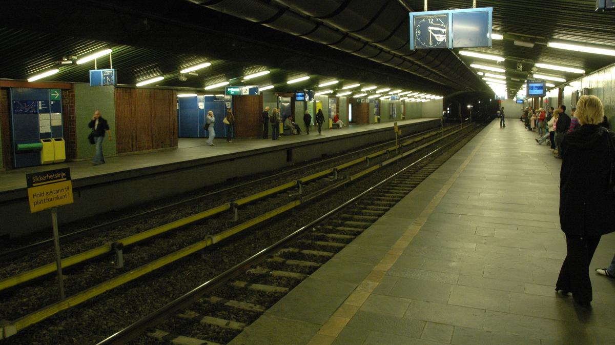 Tøyen metro station, Oslo, Norway 