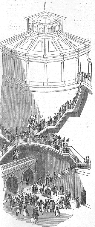 Entrance shaft to the Thames Tunnel, 1843.  