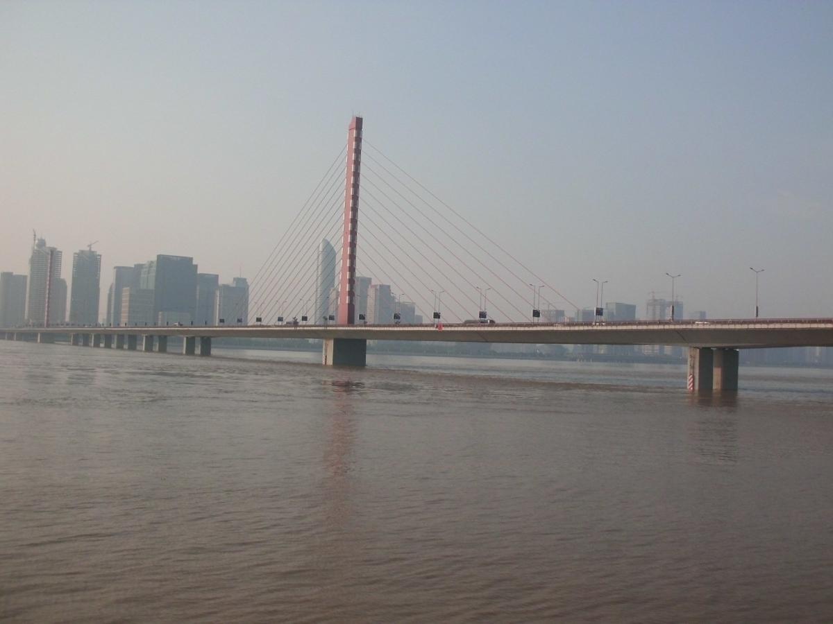 Third Qiantang River Bridge, from southwest 