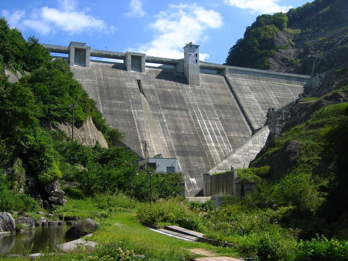 Toyoka Dam in Suzaka city, Nagano 