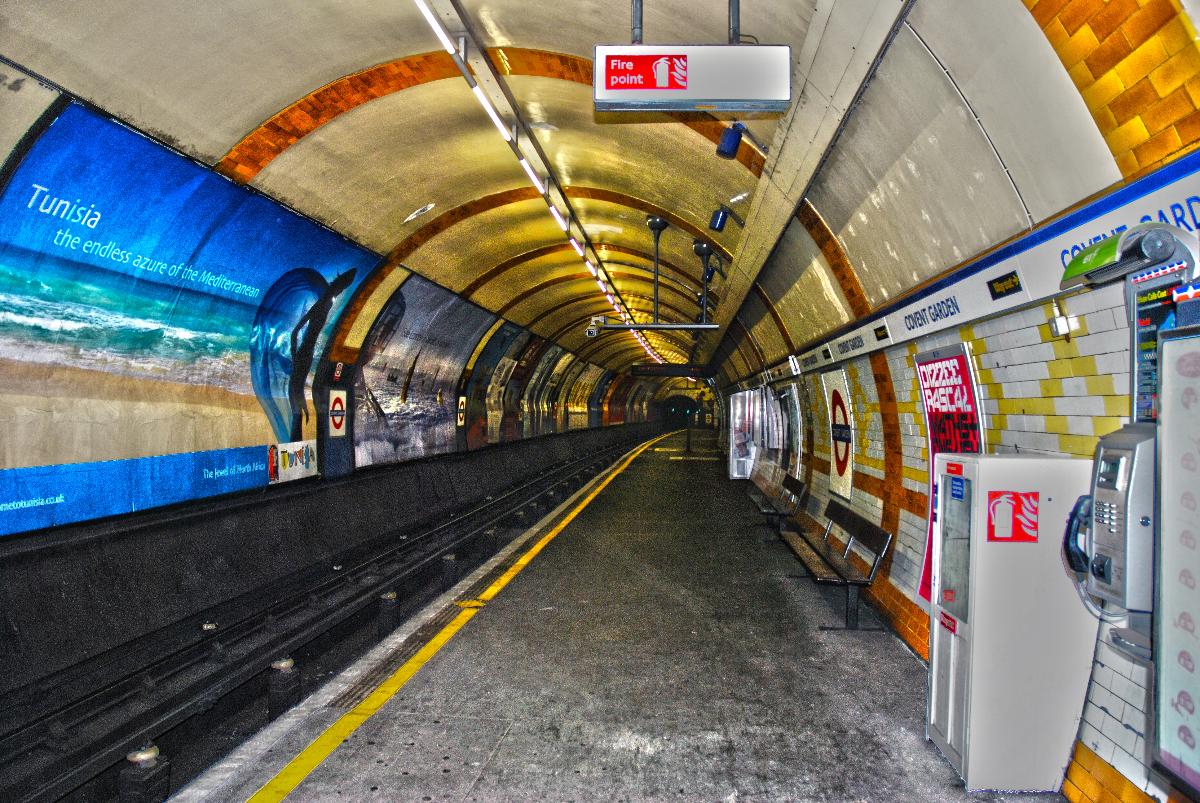 Covent Garden tube station, London 