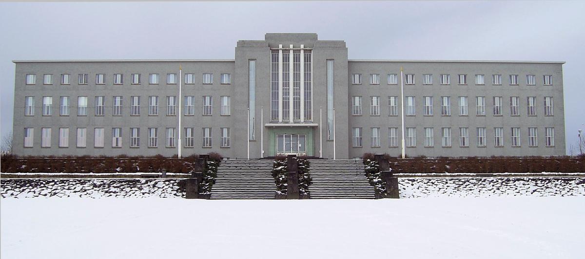 Bâtiment principal de l'Université de l'Islande 