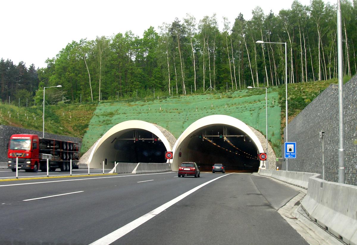Valík tunnel at D5 highway near Plzeň, Czech Republic(photographer: Packa) Valík tunnel at D5 highway near Plzeň, Czech Republic (photographer: Packa)