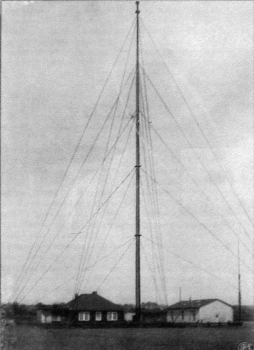 Pylône central de l'émetteur de la C. Lorenz AG 