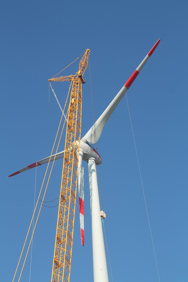 Rotor der Enercon E-82 Windkraftanlage Ingersheim 