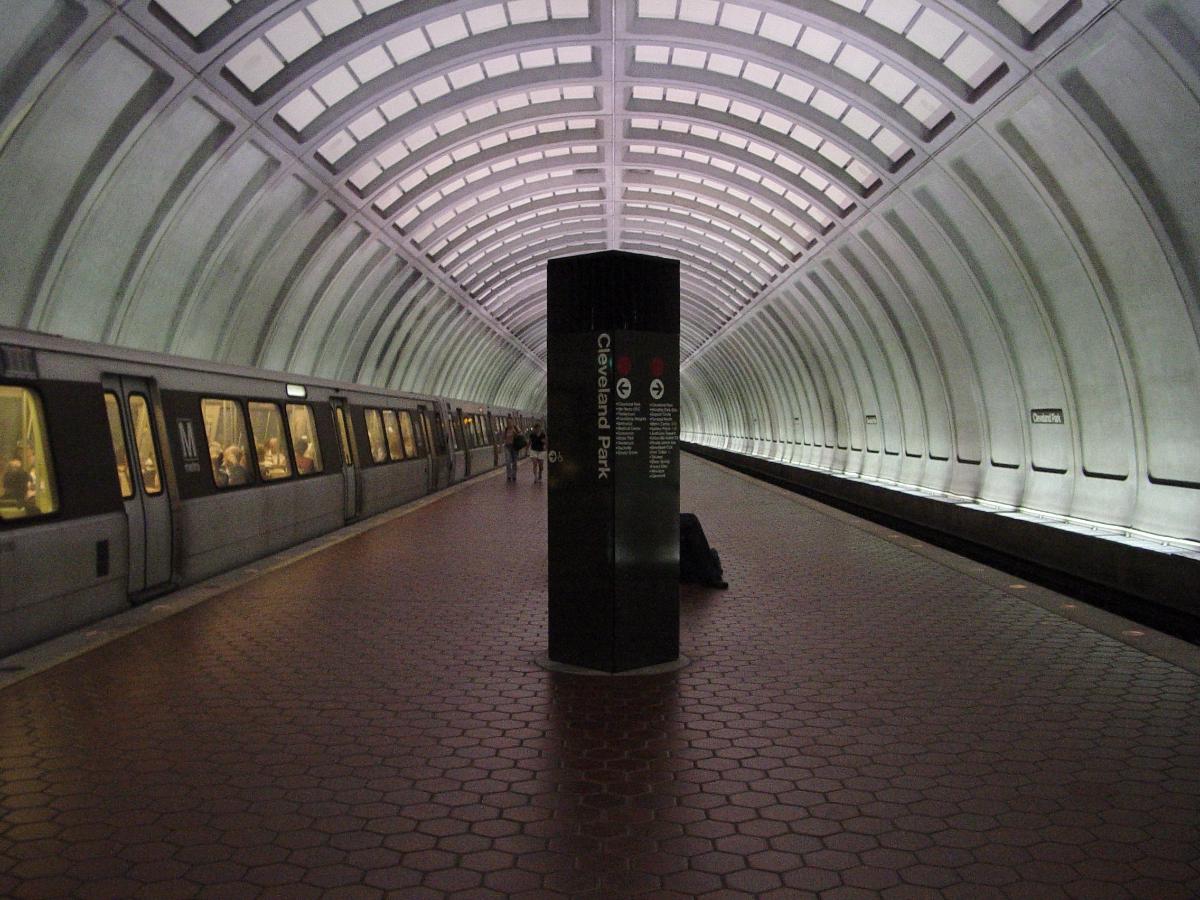 Cleveland Park, a station on the Red Line of the Washington Metro 