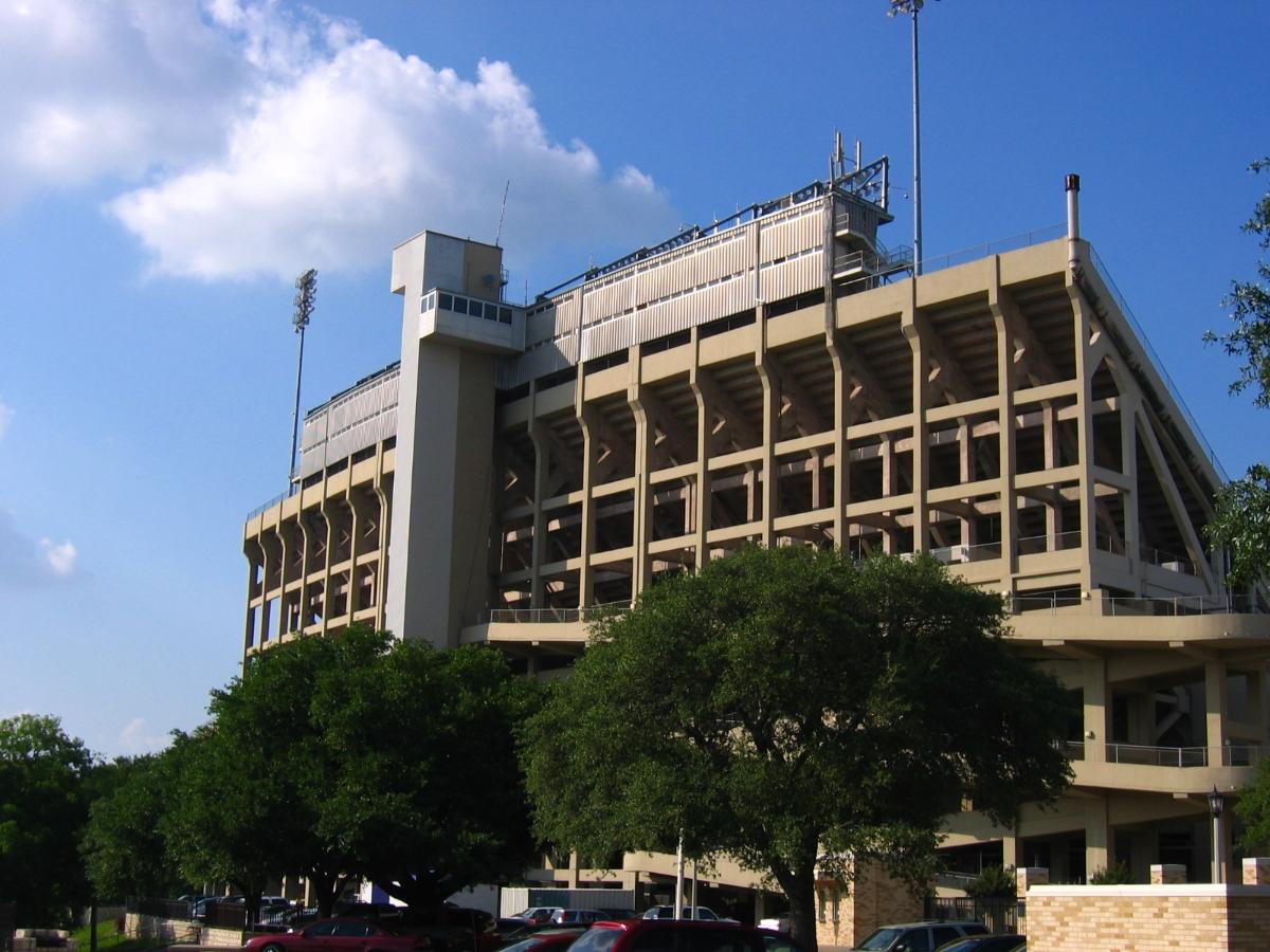 West side of Amon Carter Stadium, campus of TCU 