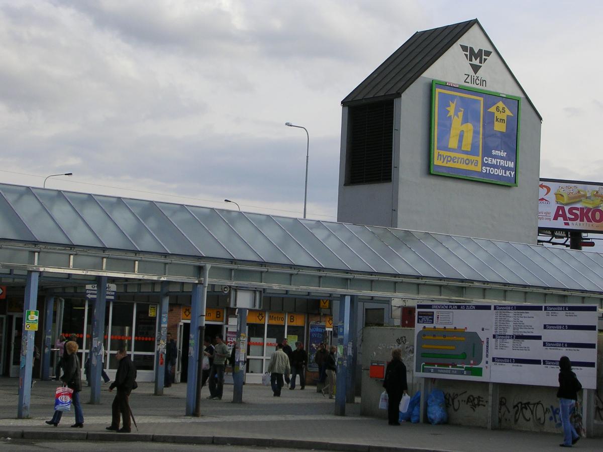 Metrobahnhof Zlicín 