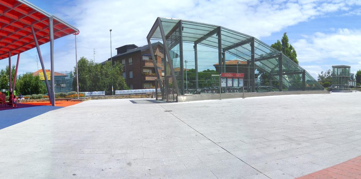 Algorta metro station Telletxe entrance (Getxo) 
