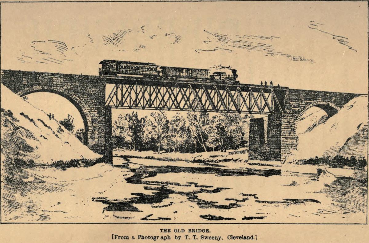 Ashtablua bridge before collapse in 1876 