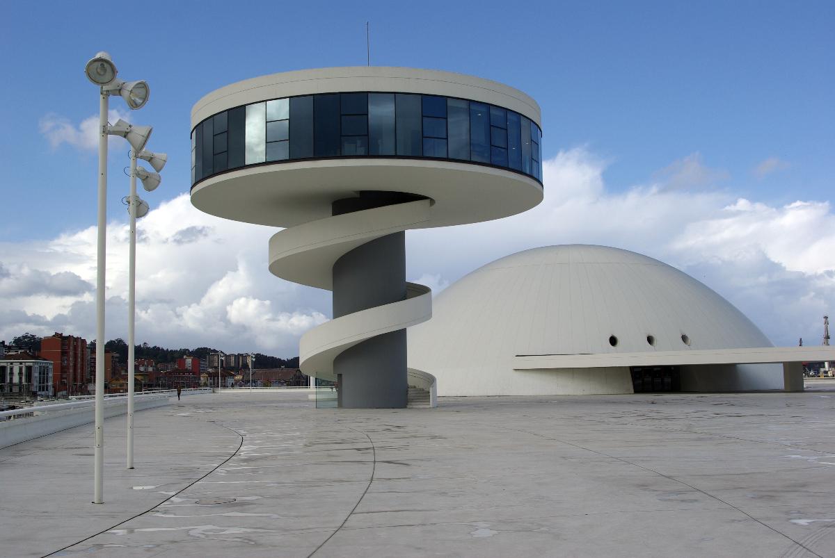 Oscar Niemeyer International Cultural Centre in Avilés (Asturias, Spain) Tower and Dome