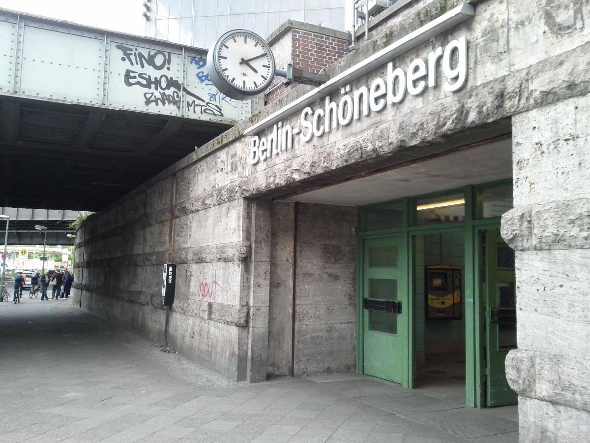 Berlin Schöneberg Station Entrance to the station from the Dominicusstraße.