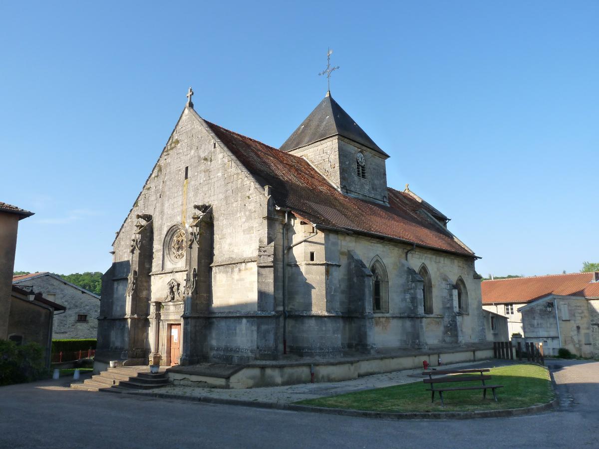 Eglise de Bazincourt-sur-Saulx (Meuse) Inscrite aux Monuments historiques en 1968